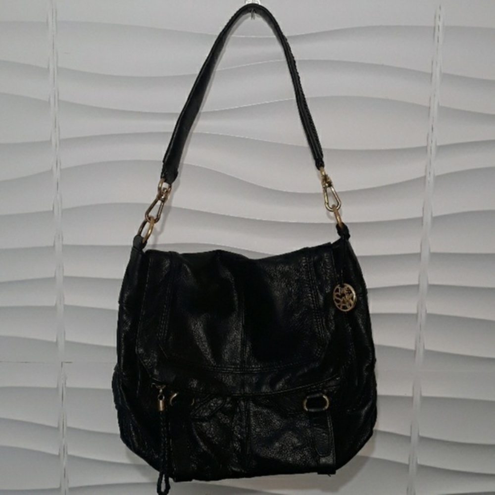 The Sak Black Leather Shoulder/ Belt Bag